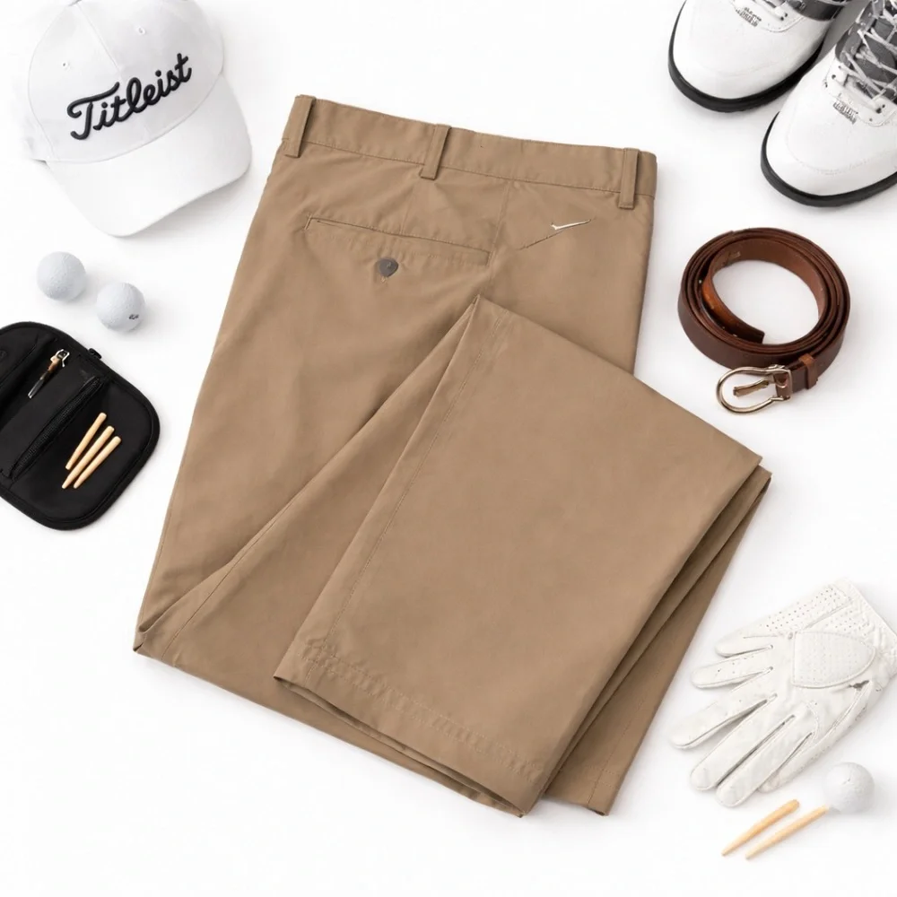 Nike Golf Dri-FIT Performance Khaki Stretch Pants Moisture Wicking Mens 40x33